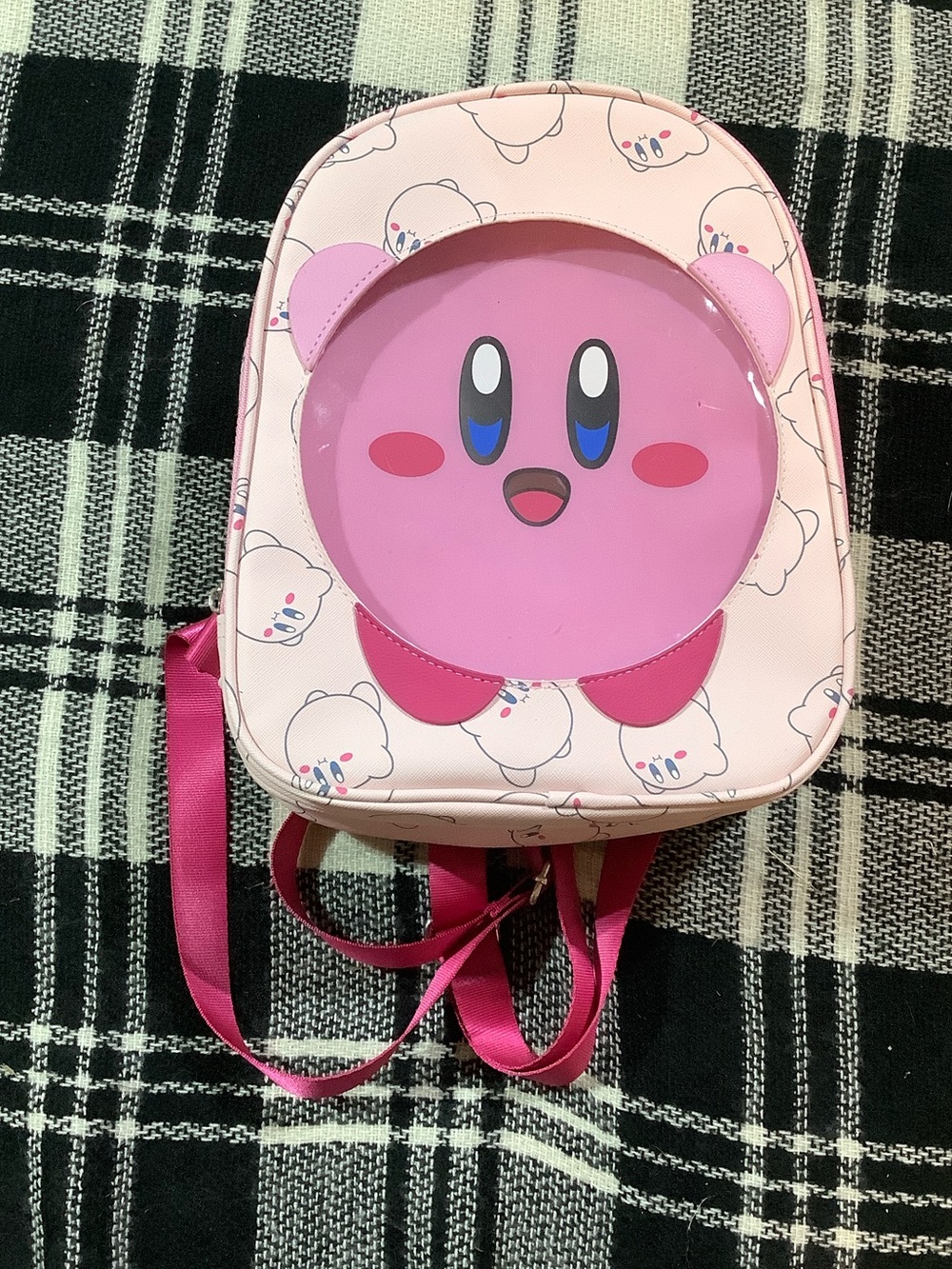 Nintendo Kirby all over print pin collector mini backpack